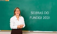 Na verdade, sobras do Fundeb é salário previsto e não pago aos professores durante o ano, por isso devem voltar em forma de abono aos mesmos. Imagem: aplicativo Canva.